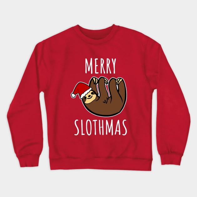 Merry Slothmas Crewneck Sweatshirt by LunaMay